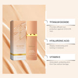 Natural Lightweight Concealer And Moisturizer Liquid Foundation image 5