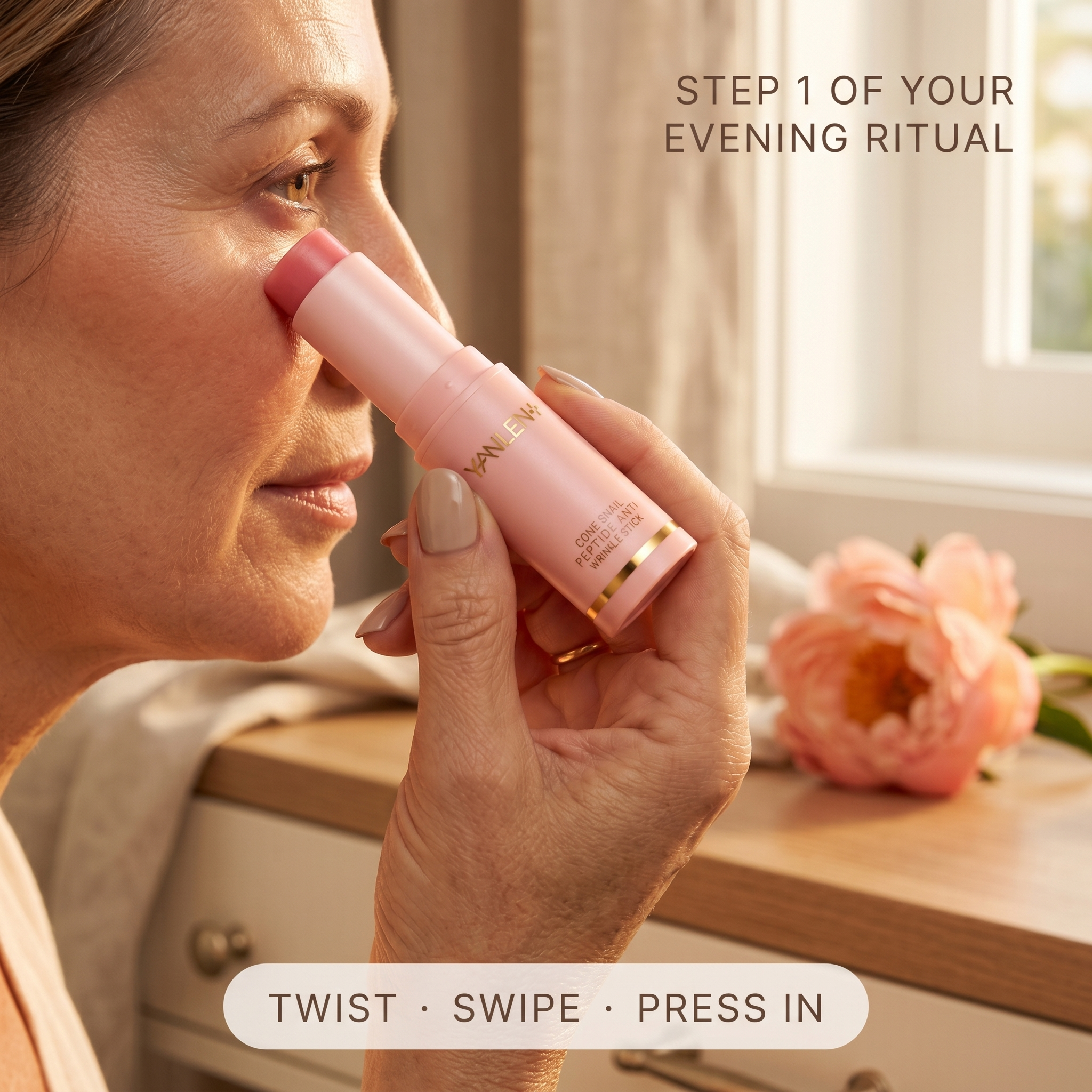 Compact balm stick that fits in a handbag