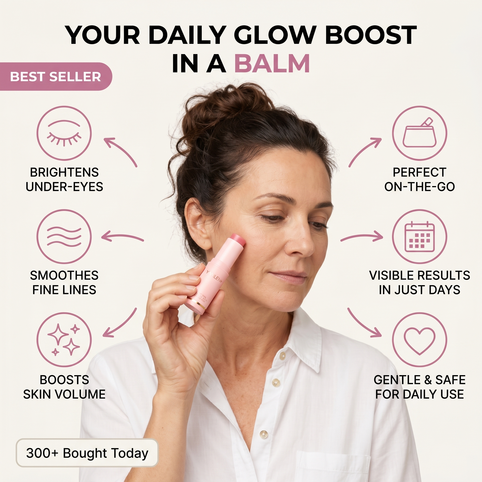 PDRN pink collagen balm texture close-up