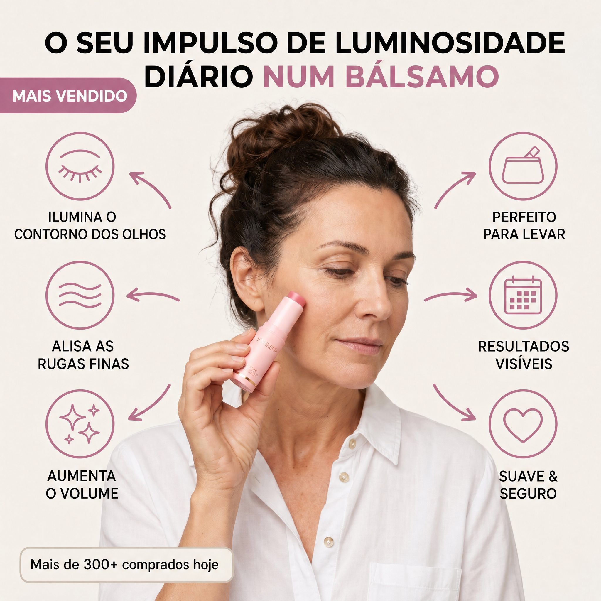 Aplicação do stick numa zona-alvo